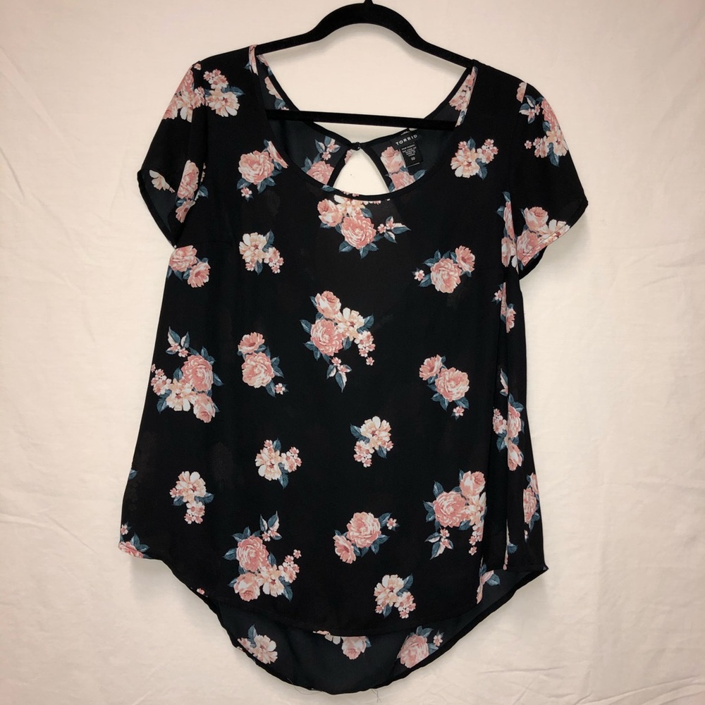 Torrid Floral Blouse (size 00)